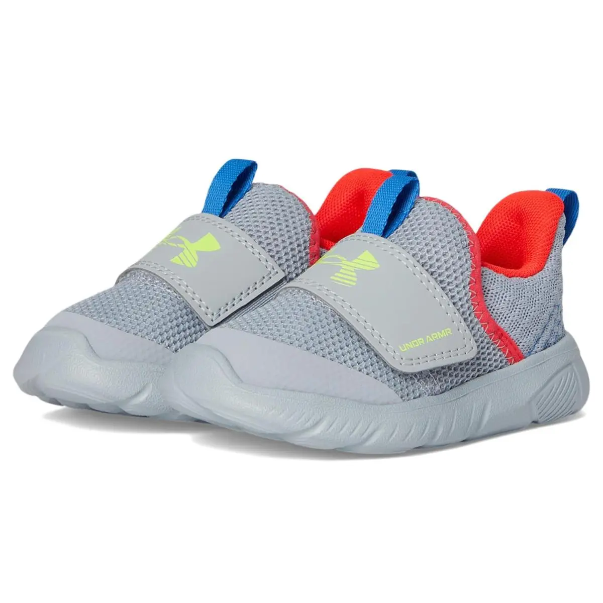 Under Armour shoes - Mod Gray/Racer Red/High Vis Yellow 6