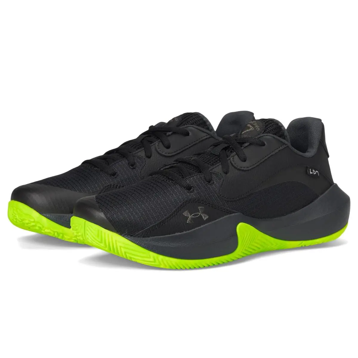 Unisex Sneakers Athletic Shoes Under Armour Lockdown 7 Low - Black/Black/Metallic Black