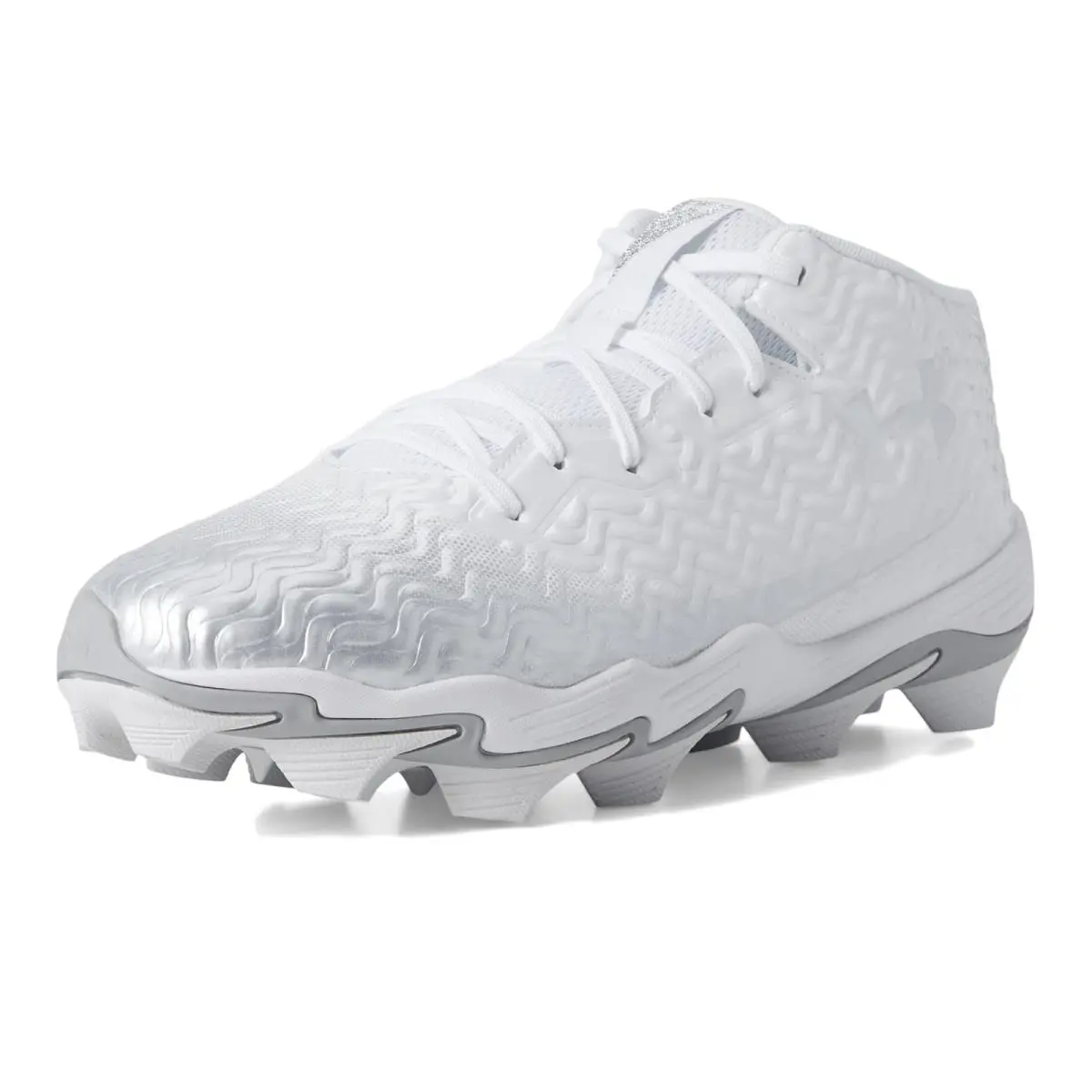 Under Armour shoes - White/Metallic Silver/Metallic Silver 5