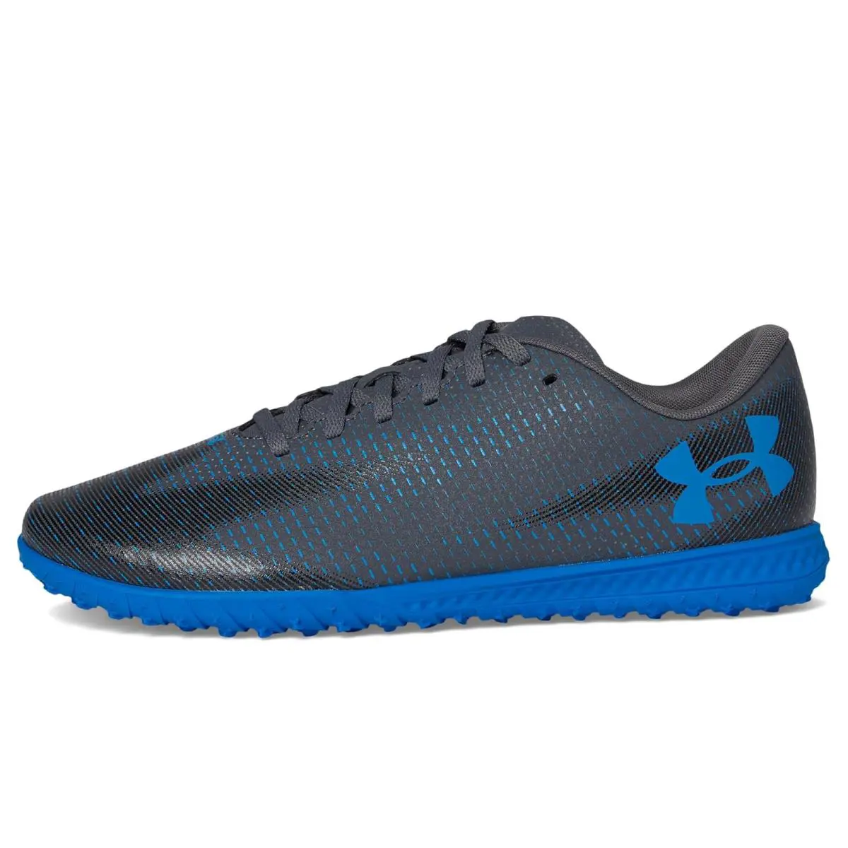 Under Armour shoes - Castlerock/Black/Blue Atlantis 2