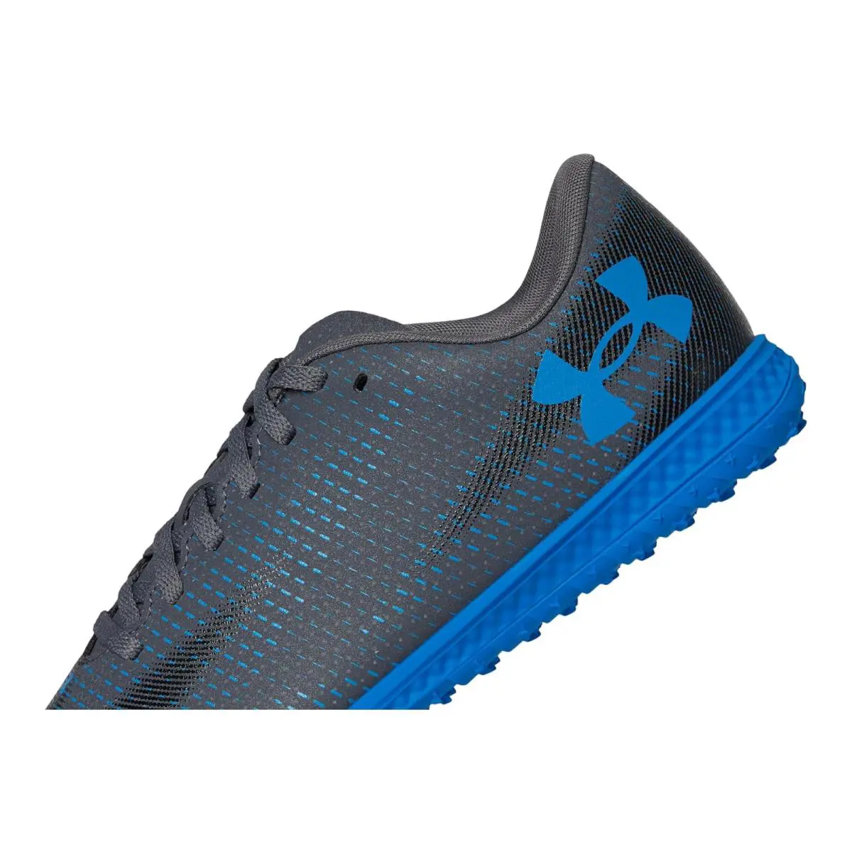 Under Armour shoes - Castlerock/Black/Blue Atlantis 4