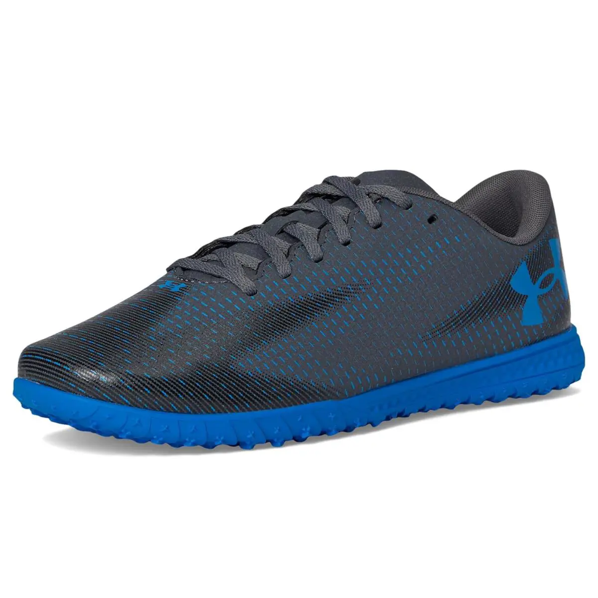 Under Armour shoes - Castlerock/Black/Blue Atlantis 5