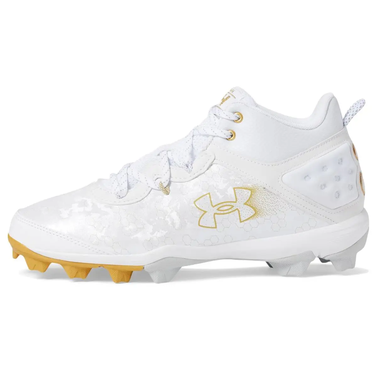 Under Armour shoes - White/White/Metallic Gold 2