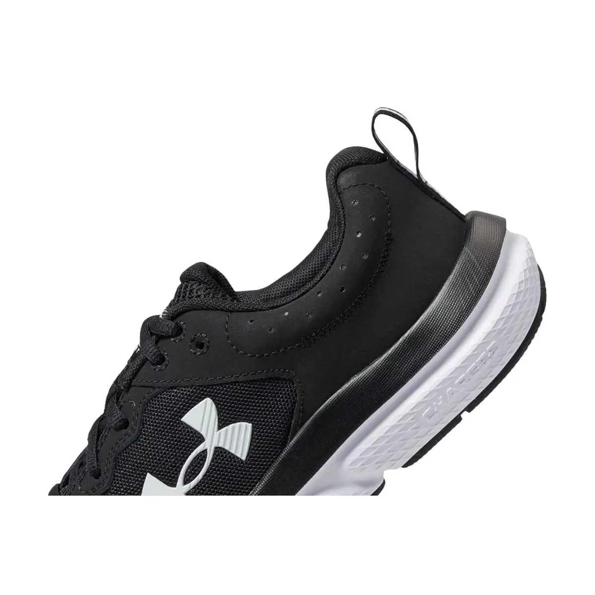 Under Armour shoes - Black/Black/White 3