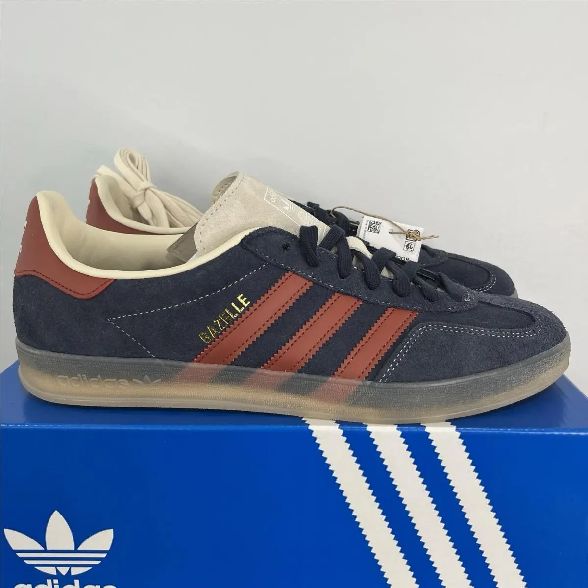 Adidas Gazelle Indoor Legend Ink Preloved Ruby JH5404 Men`s Size 8.5