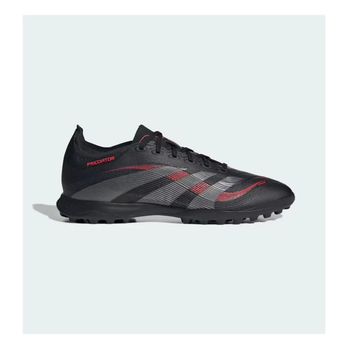 Adidas Predator League TF Turf Soccer Shoes Black Red ID3768 Men’s Size 10