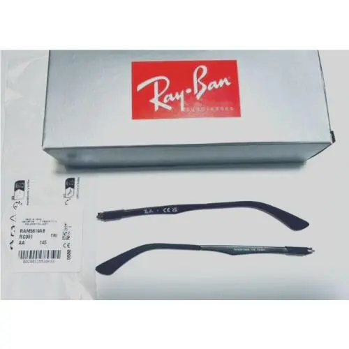Ray Ban RX7017 Replacement Arms Matte Black 145 or 150mm Matte Black 145mm by Ray-Ban
