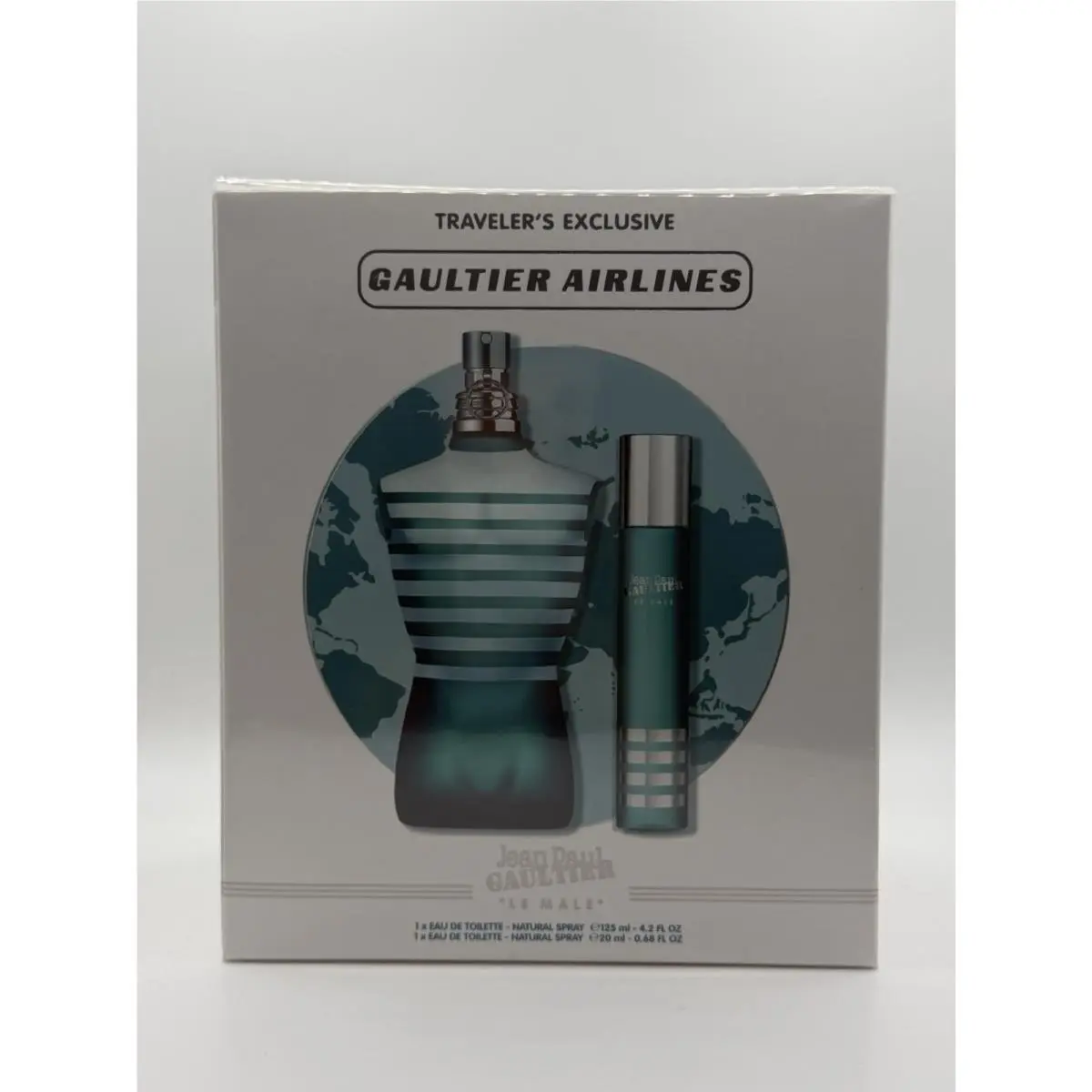 Jean Paul Gaultier Airlines Le Male Edt Set 4.2 Oz + 0.68 Oz Travel Spray