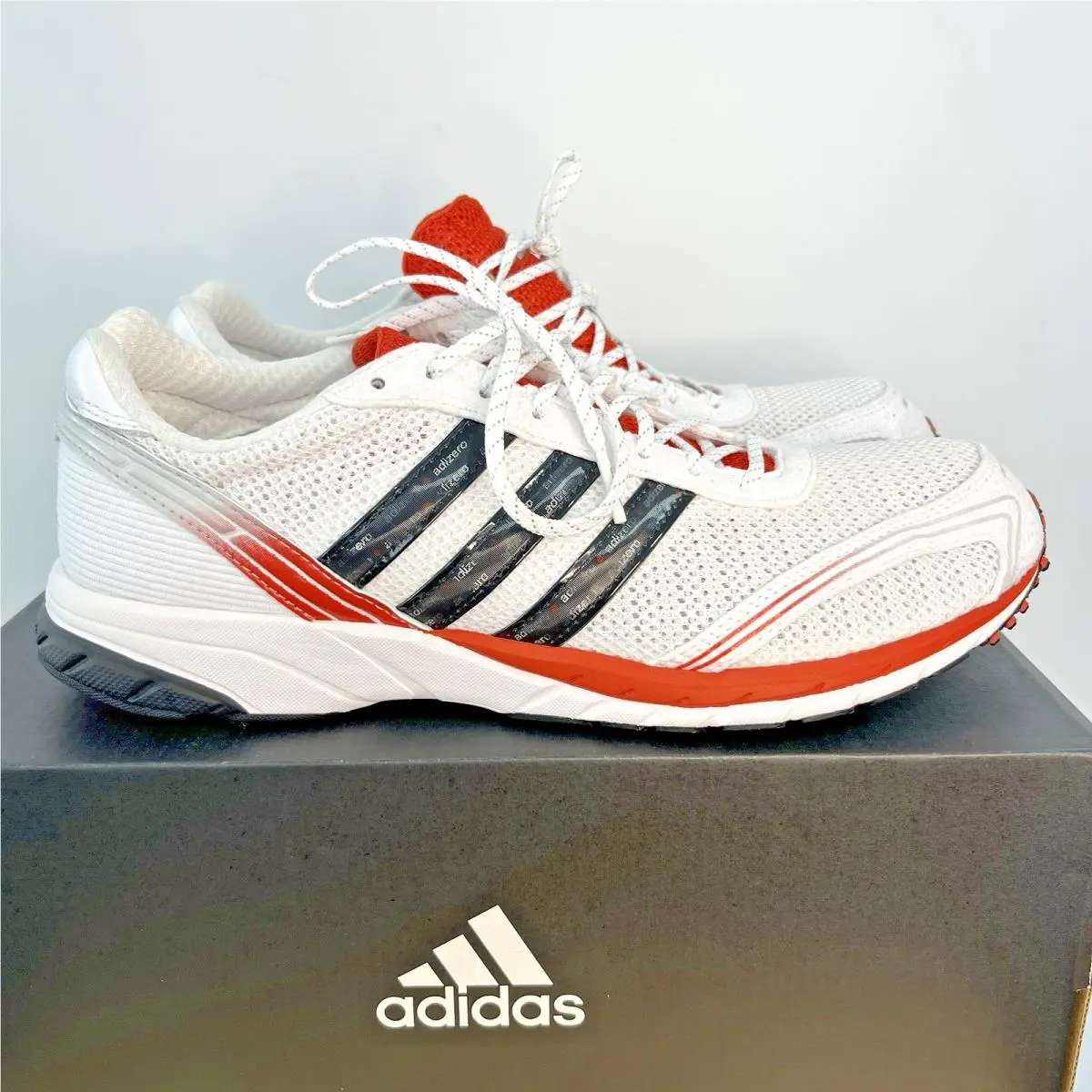 Adidas Adizero Adios OG Cloud White/preloved Red/core Black JH9972 Men`s Size 9