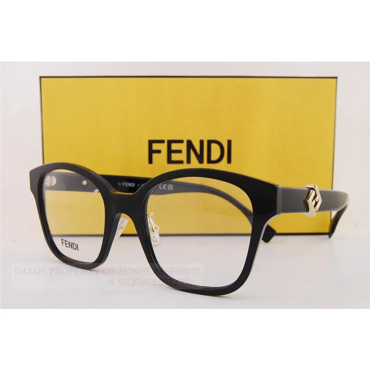 Fendi Eyeglass Frames FE 50135F 001 Black For Women Size 52mm