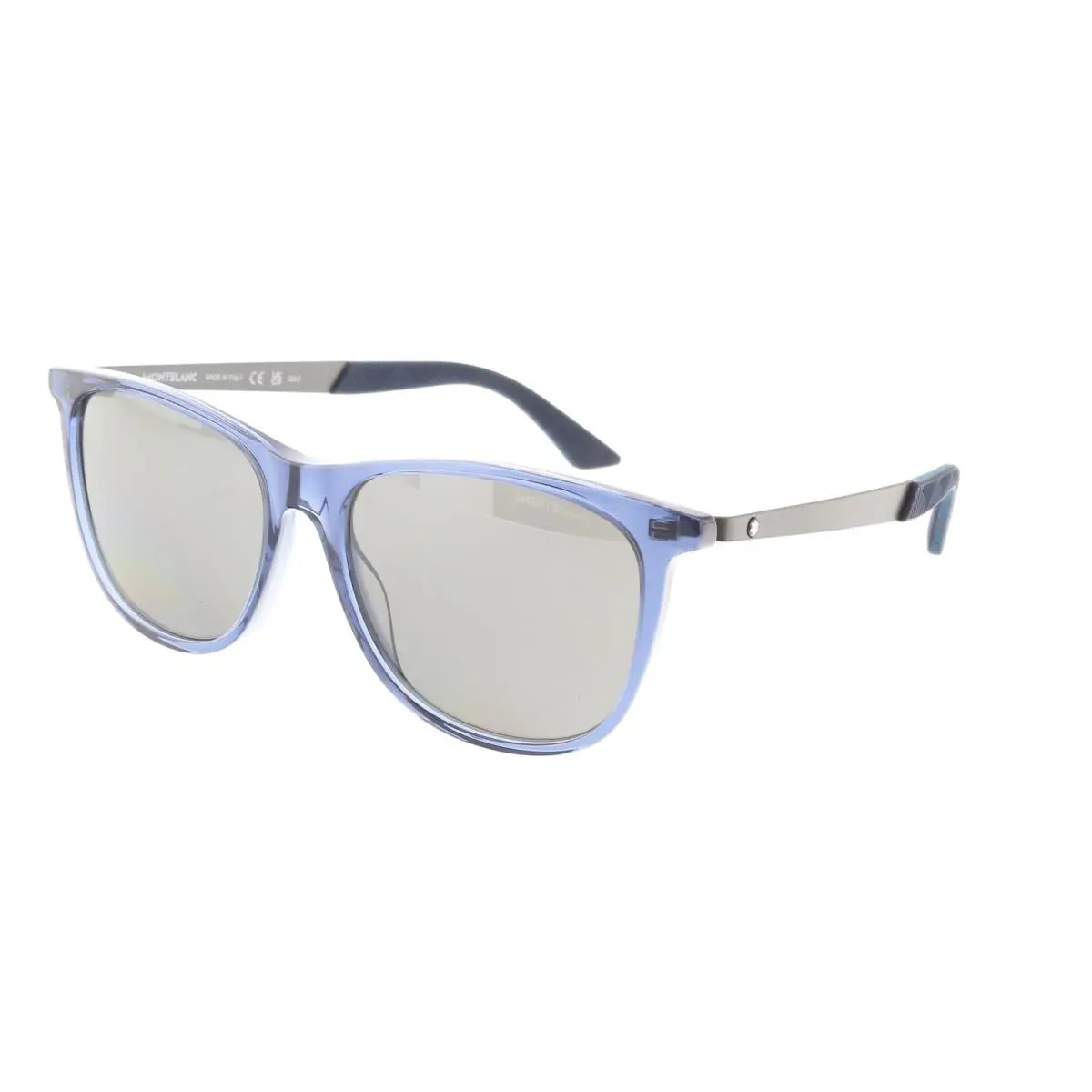MB0330S-003 Sporty-chic Blue Sunglasses Modern Elegance by Montblanc