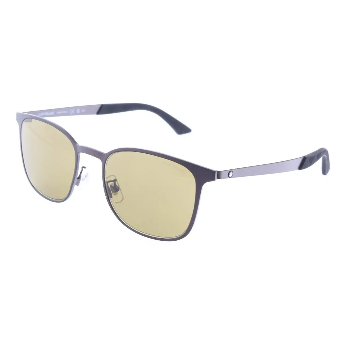 Montblanc MB0331S-003 Men s Matte Brown Pilot Sunglasses