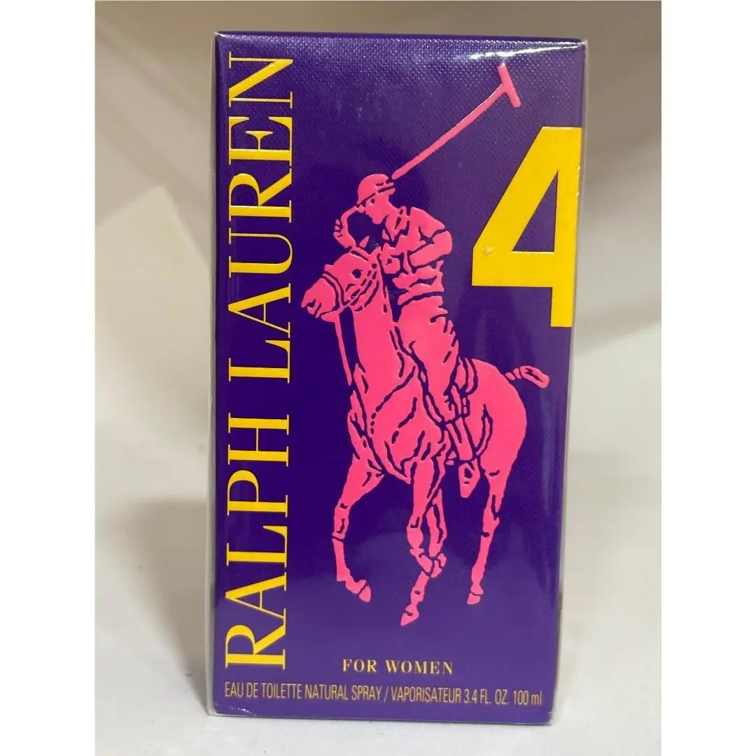 Women Ralph Lauren Polo Big Pony 4 Purple 3.4 OZ Edt Spray 100 ML