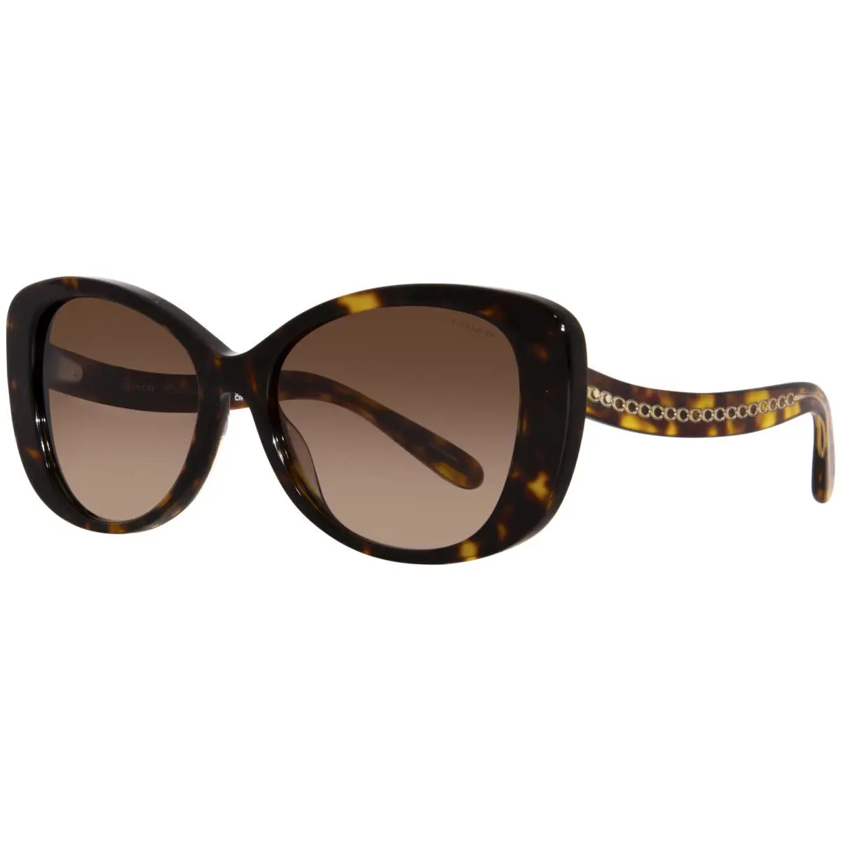 Coach C6183 HC8322 5120/3B Sunglasses Women`s Dark Tortoise/brown Gradient 54mm