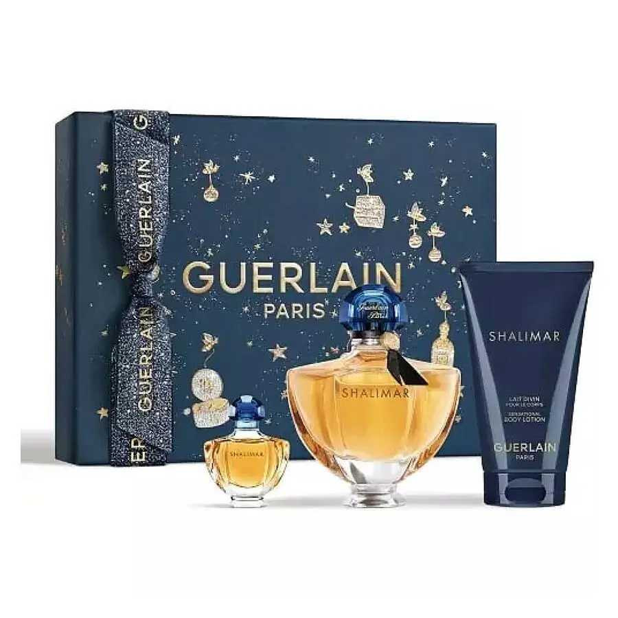 Guerlain Shalimar Eau de Parfum Spray 3pcs Gift Set 50mledp+5ml edp+75ml Lotion