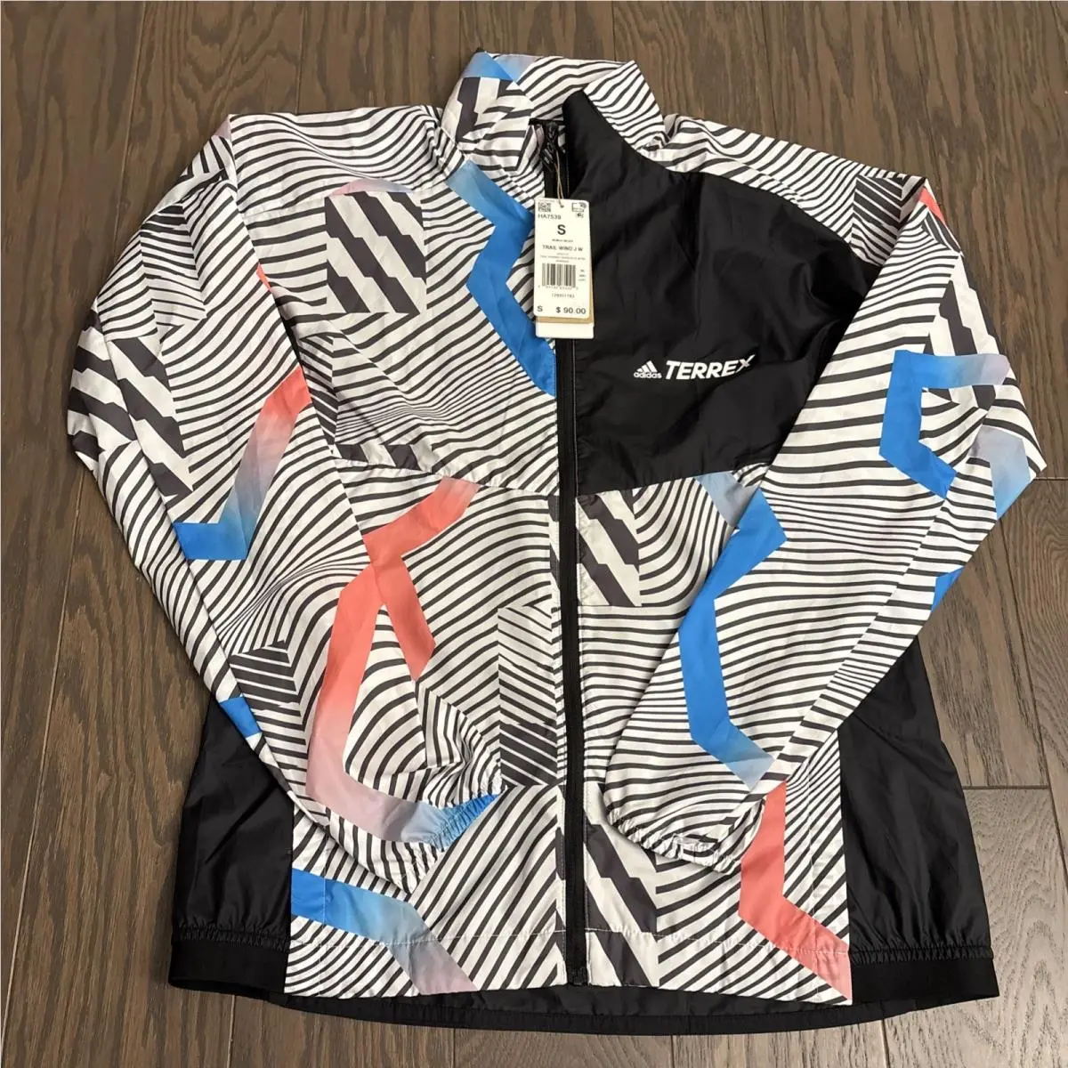 Adidas Terrex Trail Wind Windbreaker Jacket Womens Full Zip HA7539 Running S