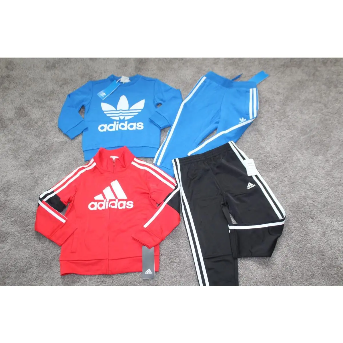 Boys Adidas SZ 4 Sweatshirt Sweatpants Sweatsuit Tracksuit