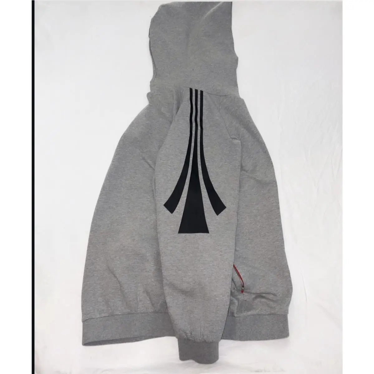 Adidas Basketball Spacer Pullover Gray Hoodie Size X-large