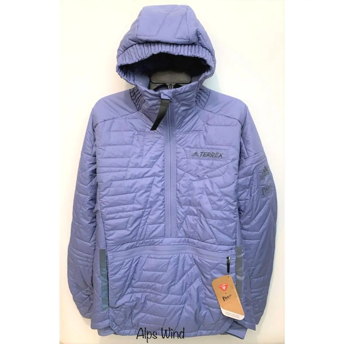 Adidas Terrex Myshelter Primaloft Parley Padded Anorak Violet Sz.large NWT$250