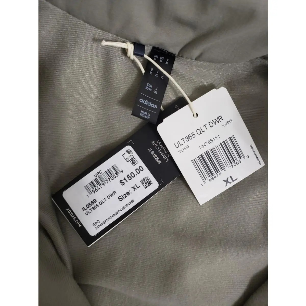 Adidas clothing - adidas Ultimate365 - Silver Pebble (UPC: 196479770039) 4