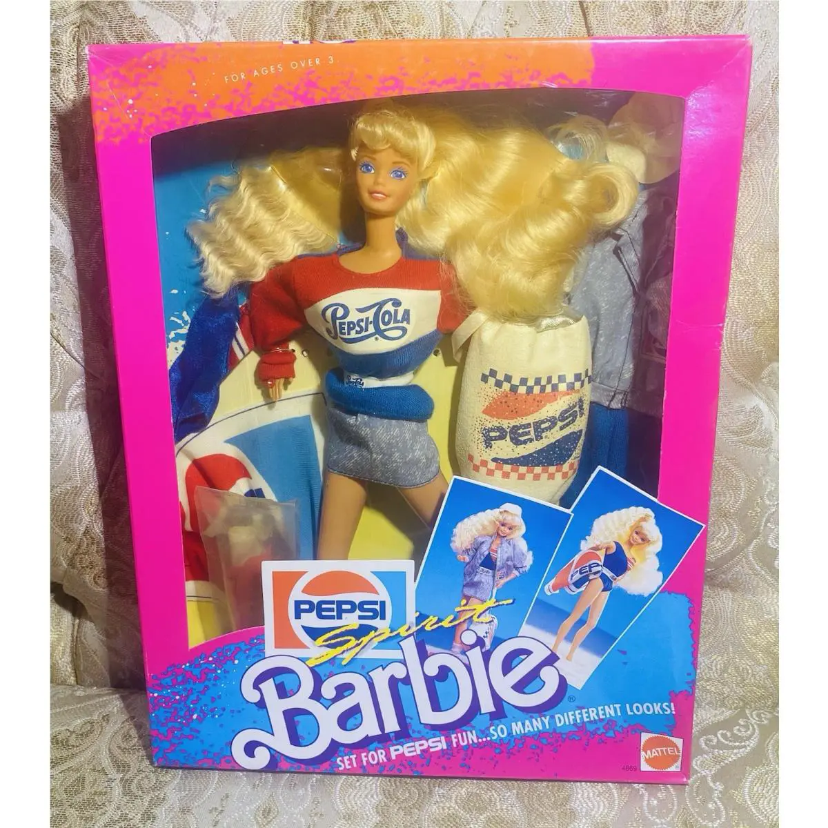 Vintage Barbie Pepsi Spirit Doll 4869 Mattel 1991 Blonde Hair