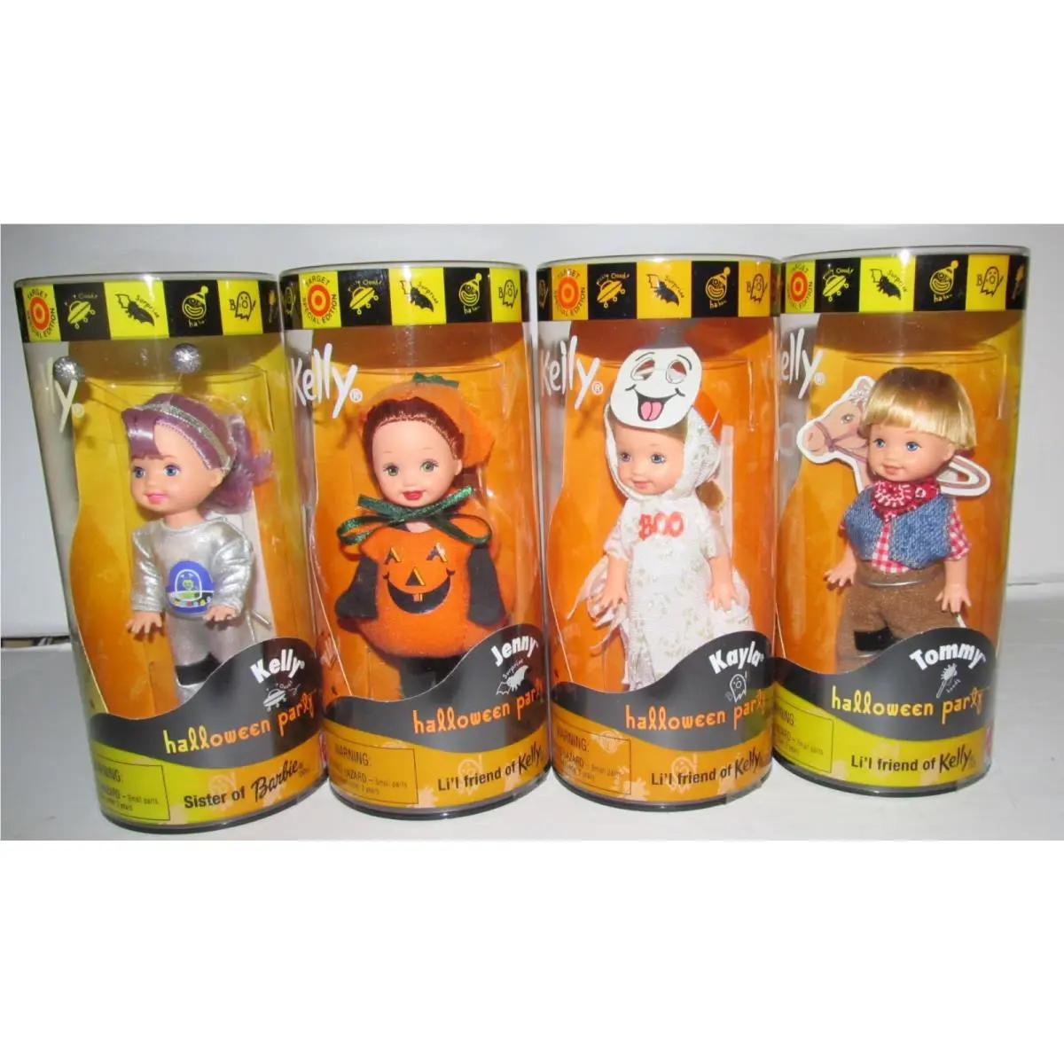 2000 Barbie Kelly Halloween Party Target Exclusive Set of 4 Mattel New/sealed