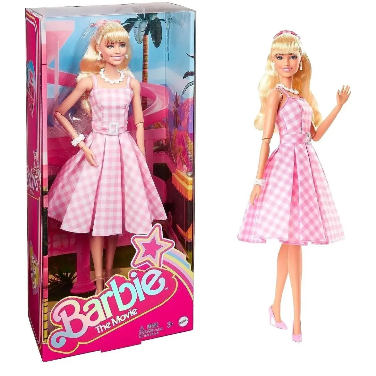Barbie The Movie Collectible 11.5 Barbie in Pink Gingham Dress Doll - HPJ96