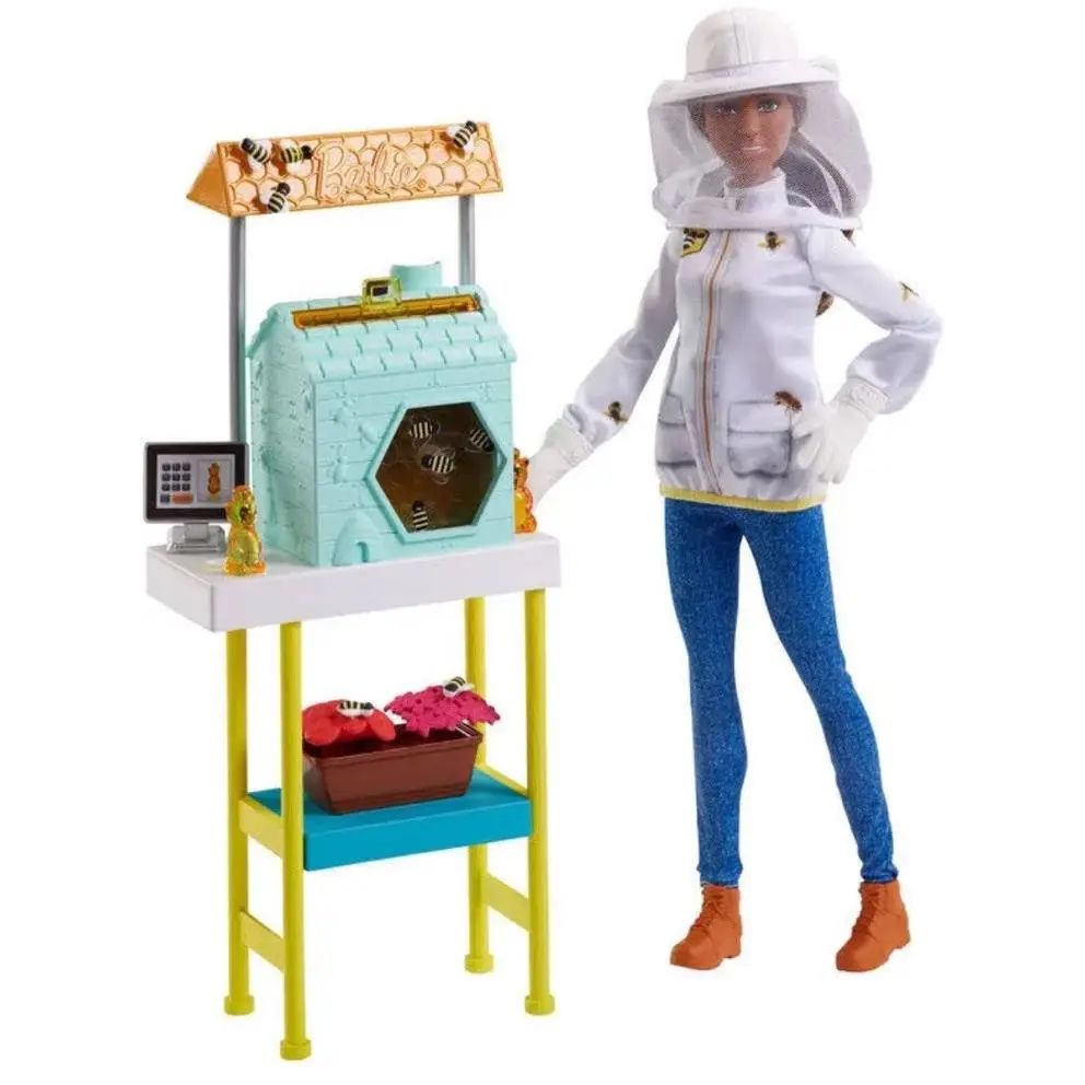 Barbie Beekeeper Doll You Can Be Anything African American Playset Beehive