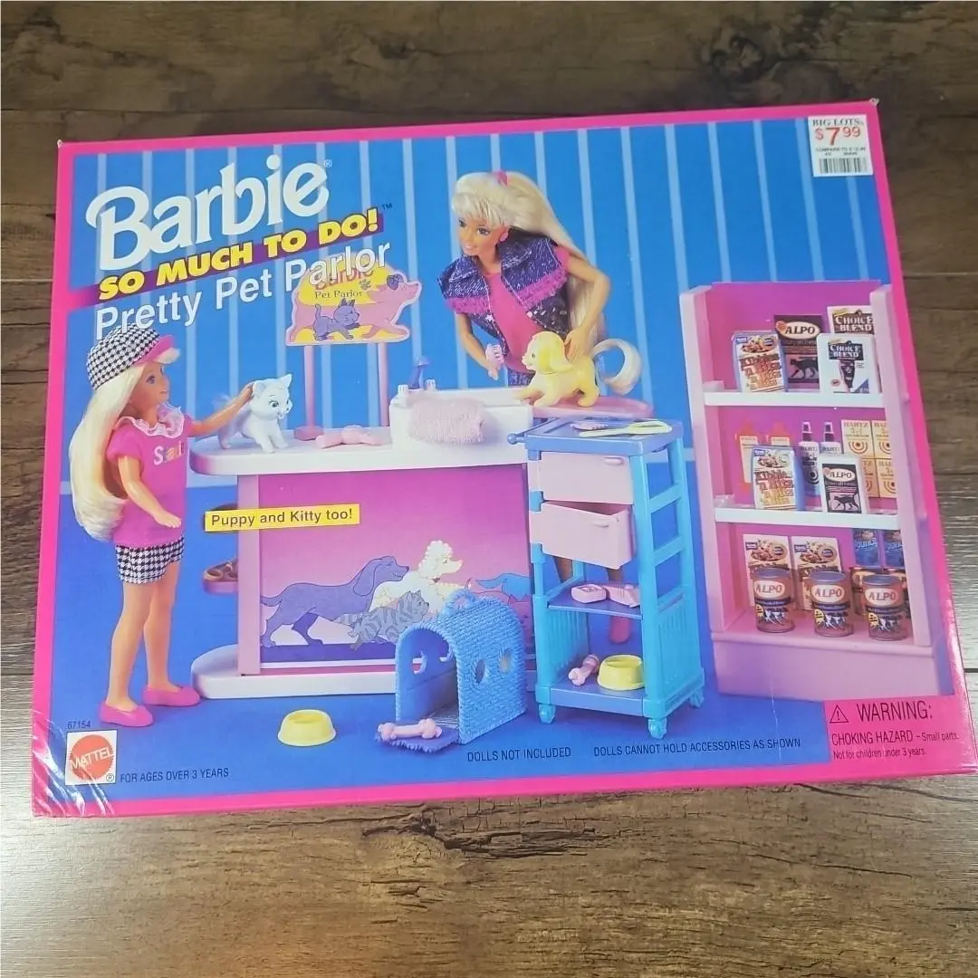 Vintage 1995 SO Much TO DO Barbie Pretty Pet Parlor Mattel 67154