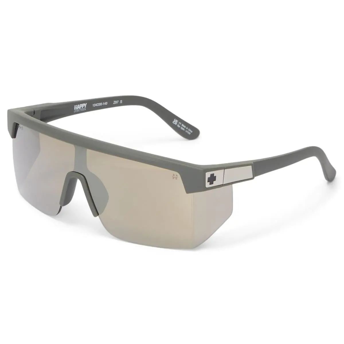 Man`s Sunglasses Spy Optic Super Flynn - Matte Black Happy Gray Green, Frame: Multicolor
