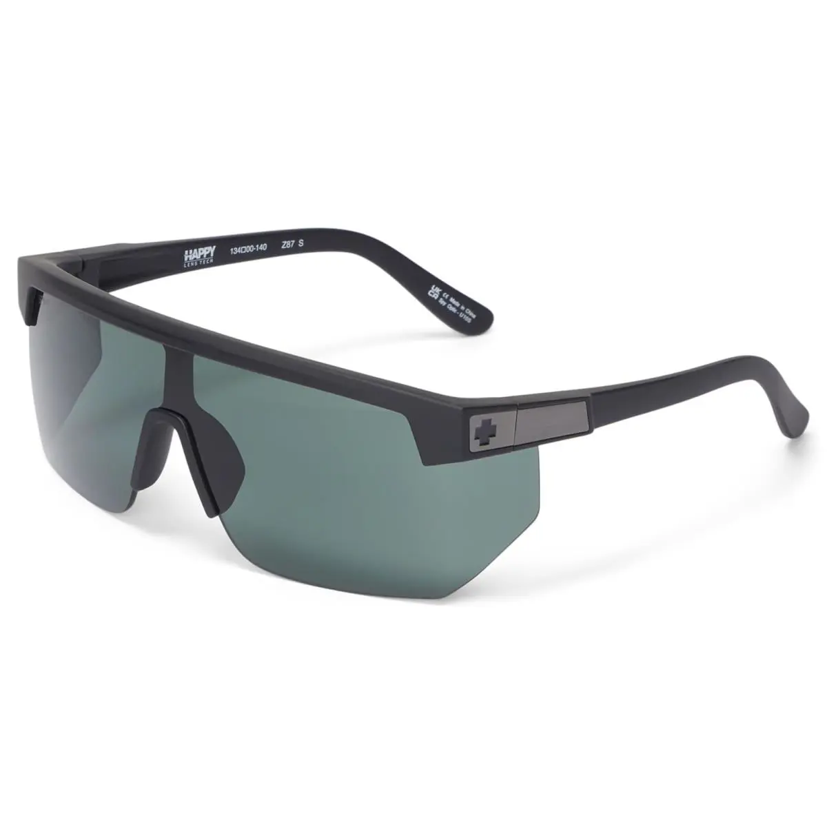 Man`s Sunglasses Spy Optic Super Flynn Matte Black Happy Gray Green by SPY Optics