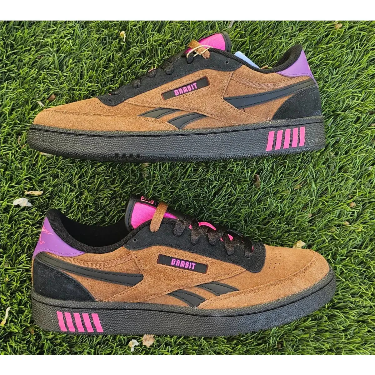 Reebok shoes - Reebok Classic Leather - Classic Leather - Black/Yellow/Blue 6