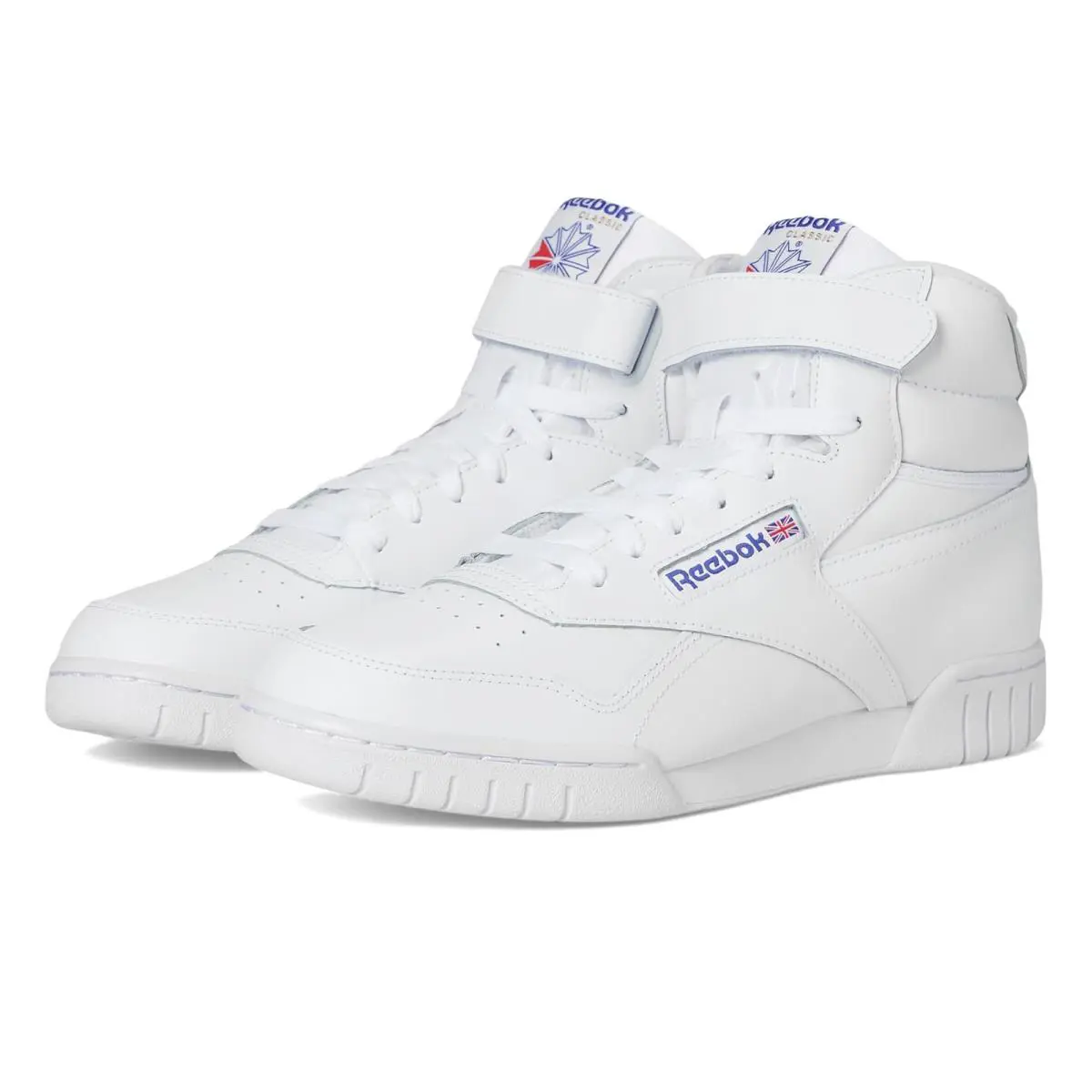 Man`s Sneakers Athletic Shoes Reebok Lifestyle Ex-o Fit Hi High Top - Int/White