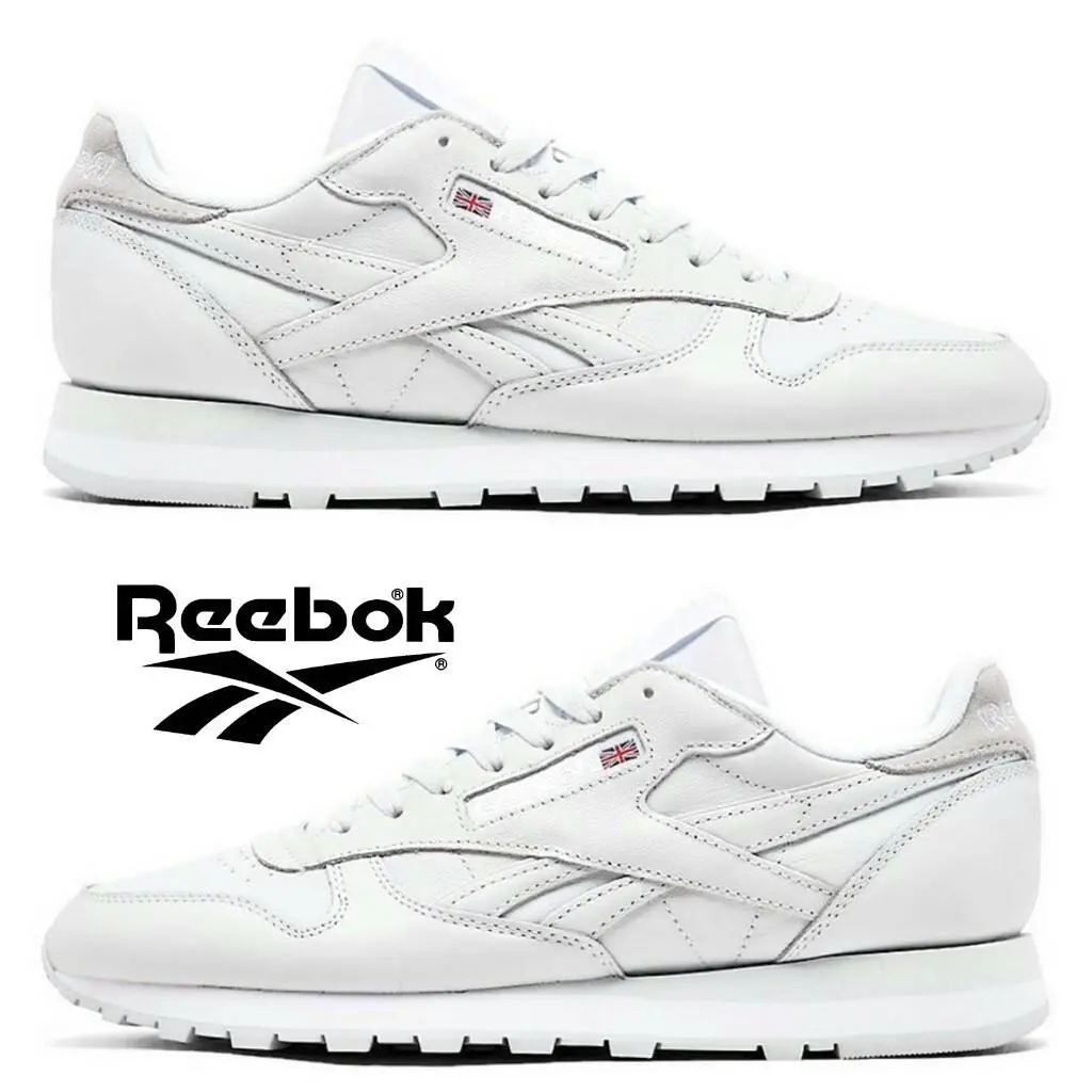 Reebok shoes - Reebok Classic Leather - Classic Leather - Gray, Manufacturer: Black/Black/Grey 6