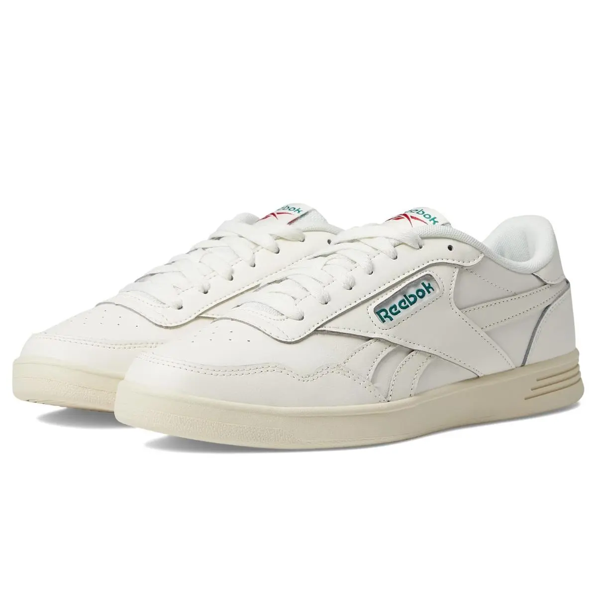 Reebok shoes - Chalk/Dark Green/Flash Red 5