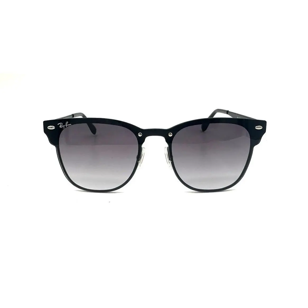 Ray Ban Sunglasses Blaze Clubmaster Black/gradient Grey Lenses 3576 153/11 47mm