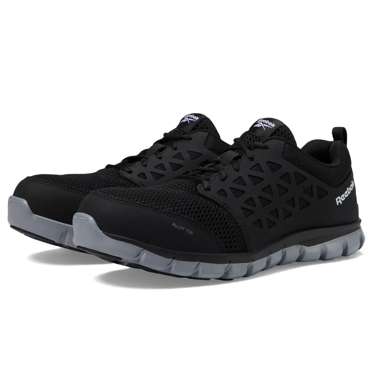Man`s Sneakers Athletic Shoes Reebok Work Sublite Cushion Work EH - Black Synthetic