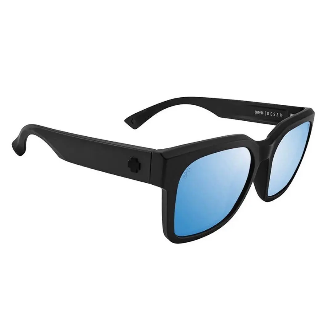 Spy Optic Dessa Sunglasses - Matte Black / Happy Boost Polar Ice Blue Lens