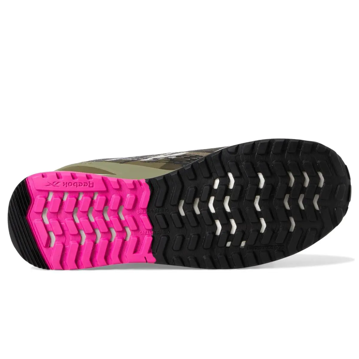 Reebok shoes - Silver/Army Green/Pink 1