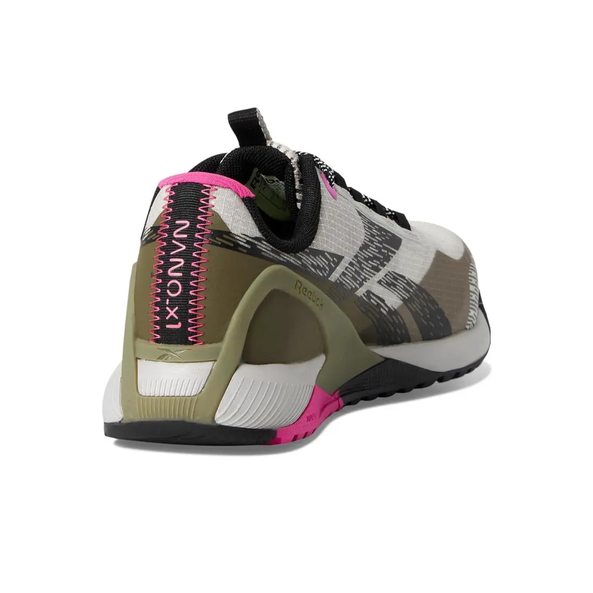 Reebok shoes - Silver/Army Green/Pink 10