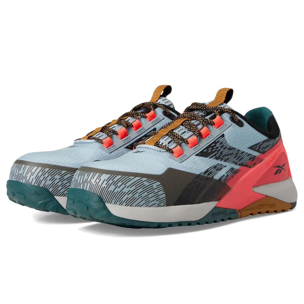Reebok shoes - Silver/Army Green/Pink 13