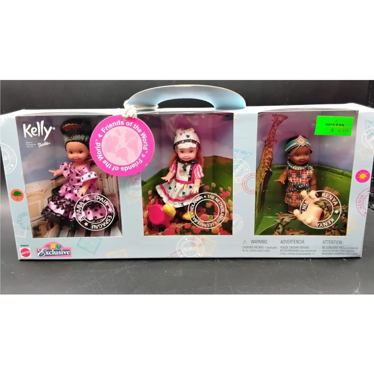 2002 Kelky Friends Of The World Spain The Netherlands Kenya 54863 Toys R Us