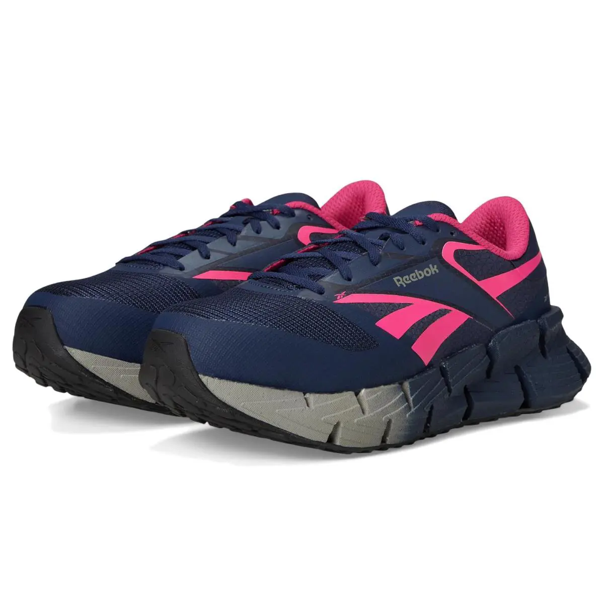 Woman`s Sneakers Athletic Shoes Reebok Work Floatzig Work - Blue and Pink