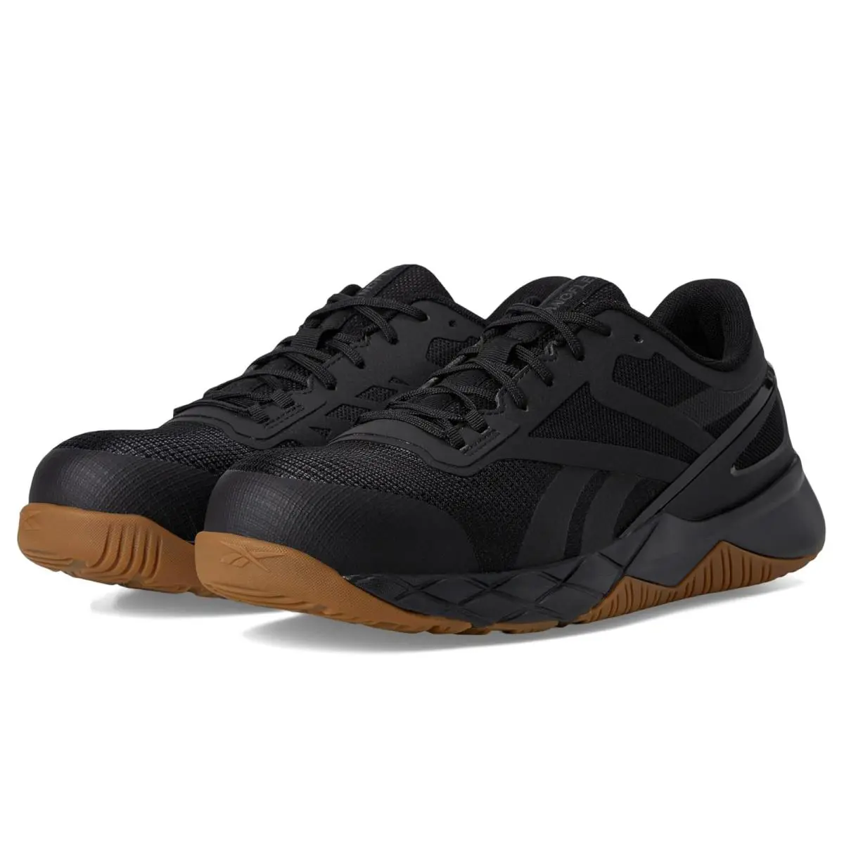 Man`s Sneakers Athletic Shoes Reebok Work Nanoflex TR Work EH Comp Toe - Black 3