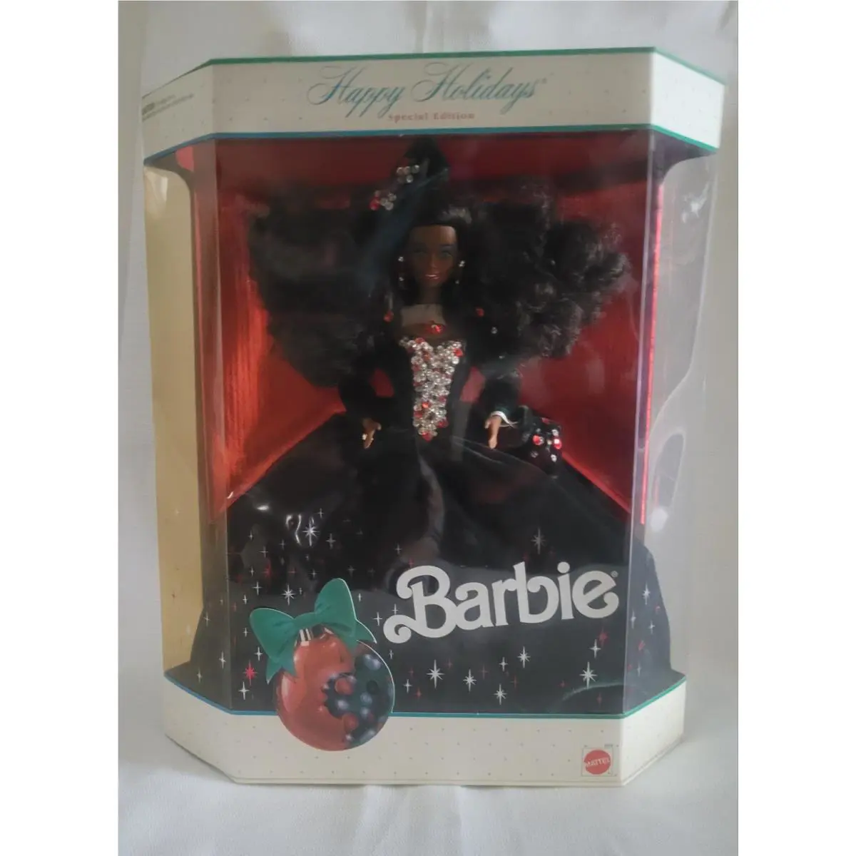 Vintage 1991 Happy Holidays Barbie Special Edition African American