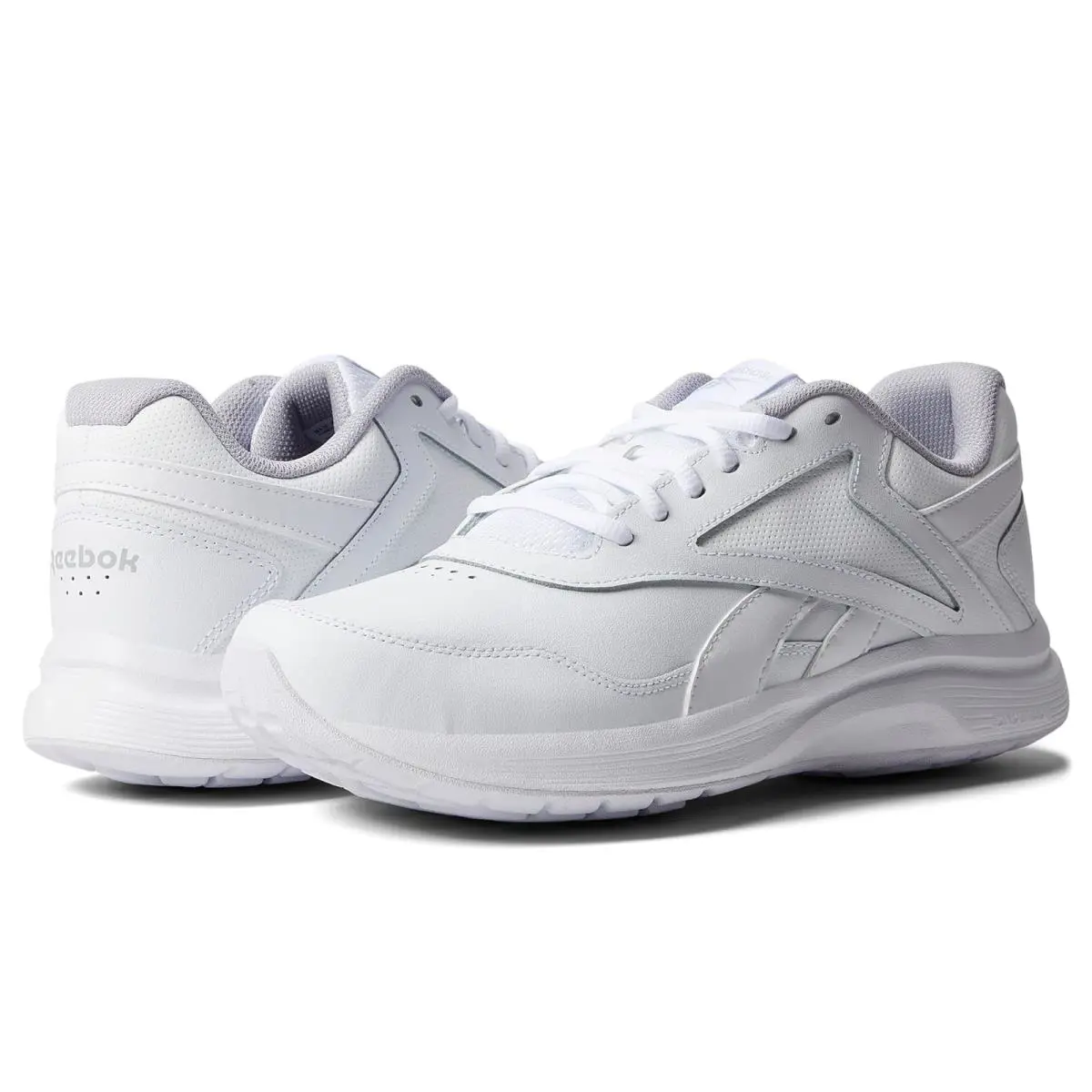Man`s Sneakers Athletic Shoes Reebok Walk Ultra 7 Dmx Max - White/Cold Grey/Collegiate Royal