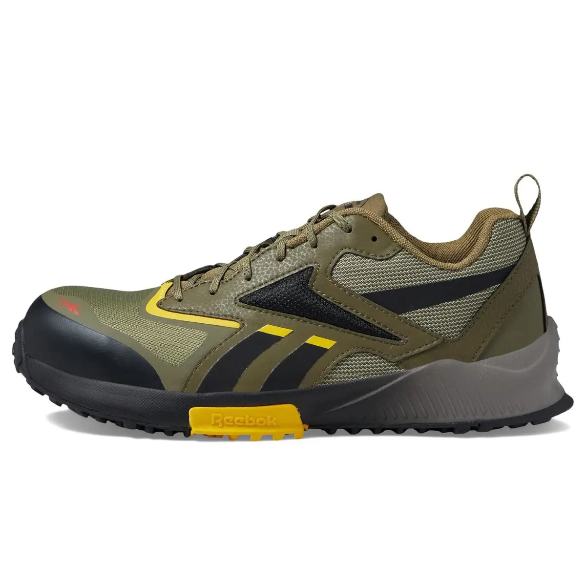 Reebok shoes - Army Green/Black/Yellow 2