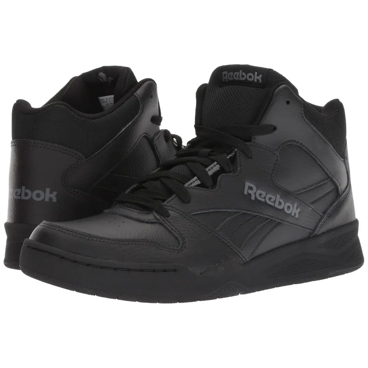 Man`s Sneakers Athletic Shoes Reebok Lifestyle Royal BB4500 HI2 High Top - Black/Alloy
