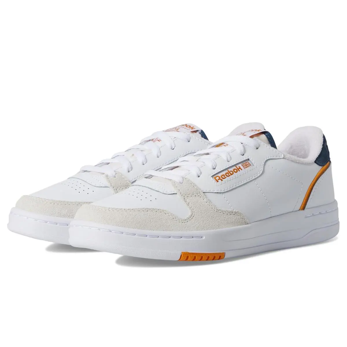 Unisex Sneakers Athletic Shoes Reebok Lifestyle Phase Court - White/Shadow/Sunbaked Clay