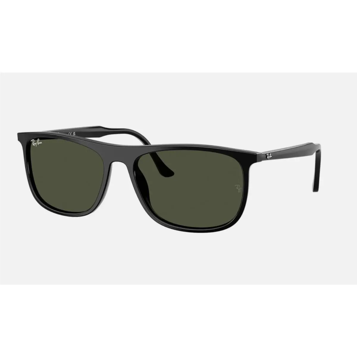 Ray-ban Sunglasses RB 2216 901/31 61-18 145 Black XL Frame Grey-green Lenses